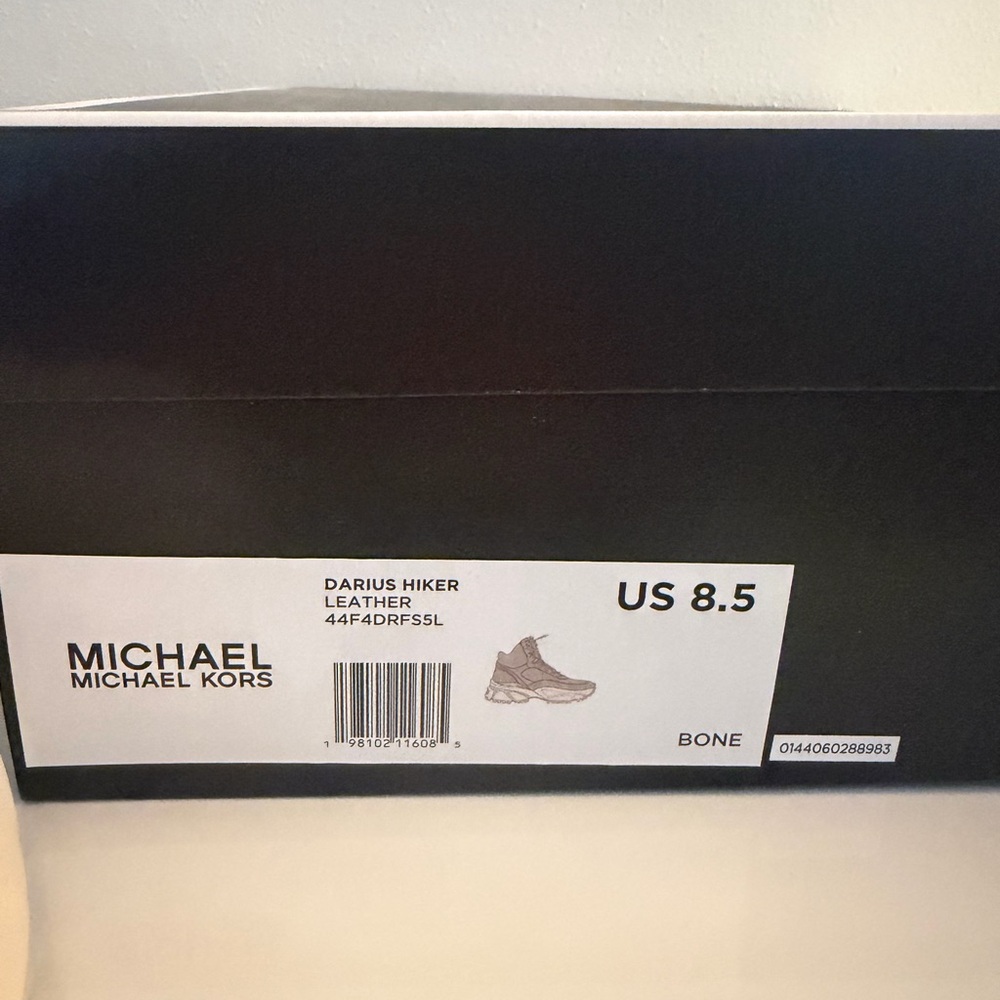 Michael Kors Bone Darius Hiker Leather Boots, Womens 8.5 - Picture 4 of 6